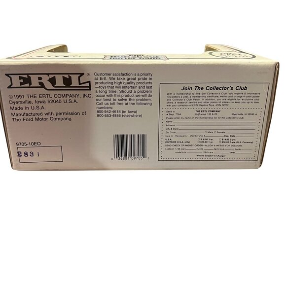 ERTL 1918 Roundabout Barrel Bank Die Cast Metal 1991 Locking Coin‎ Bank - Picture 3 of 4